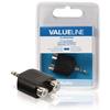 SDOPPIATORE AUDIO VALUELINE VLAB22940B DA JACK 3.5mm MASCHIO A 2x RCA FEMMINA